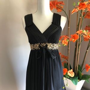 Banana Republic Black and Gold Dress